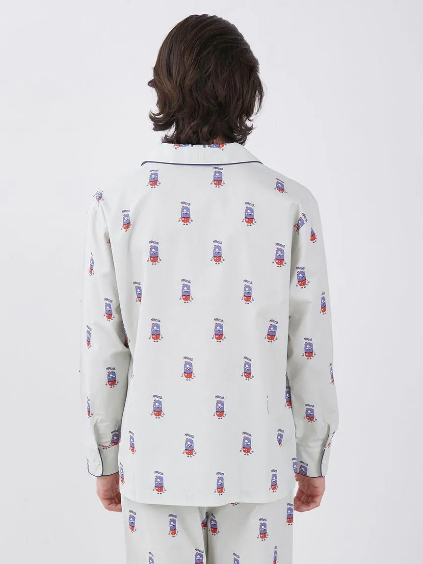 KAZUSA MATSUYAMA Monster Pattern Long Sleeve Sleep Shirt gallery 5