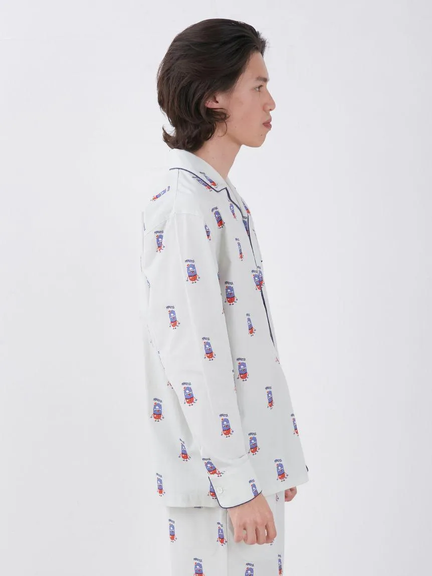 KAZUSA MATSUYAMA Monster Pattern Long Sleeve Sleep Shirt gallery 4