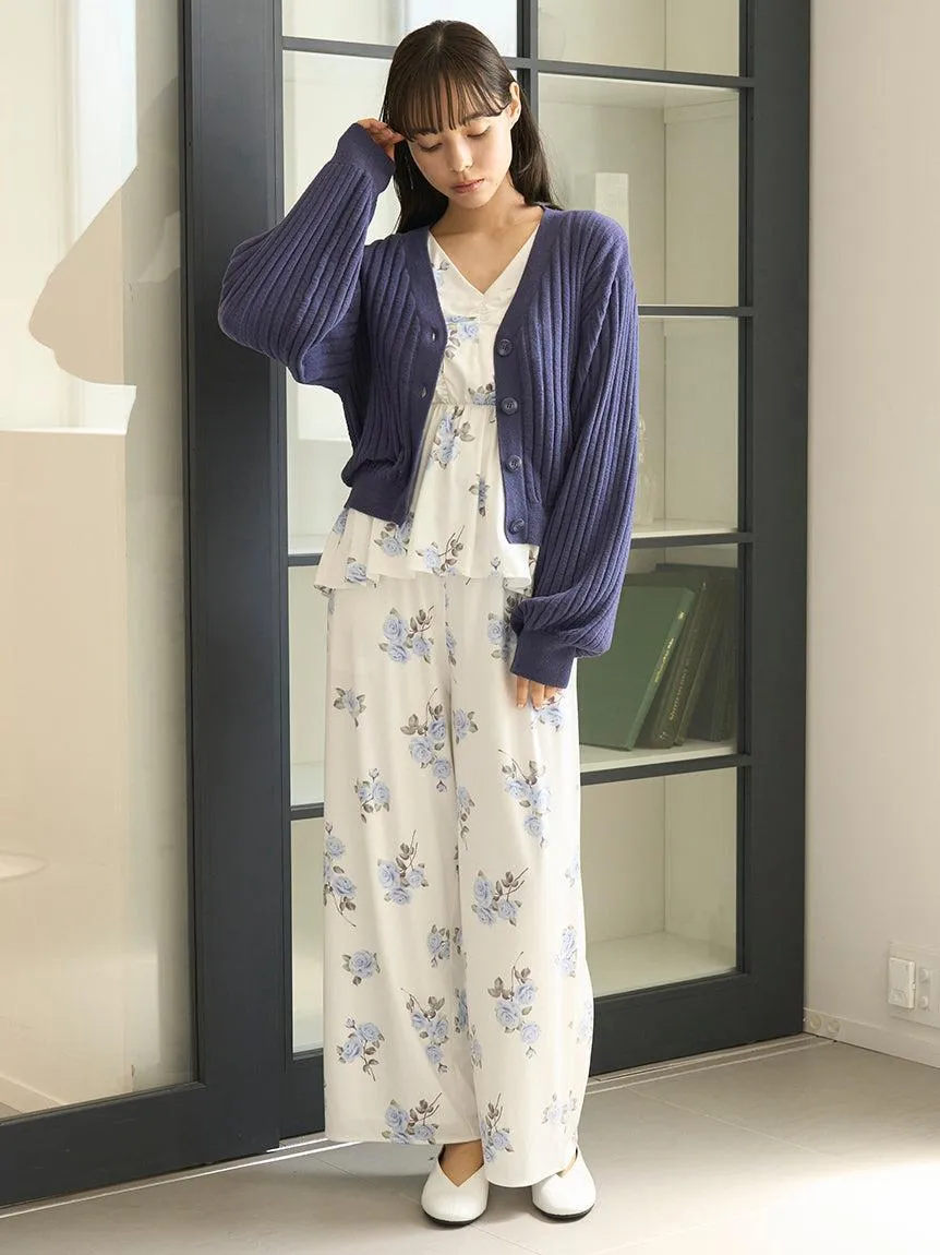 Airy Moco Ribbed Short Cardigan gallery 2