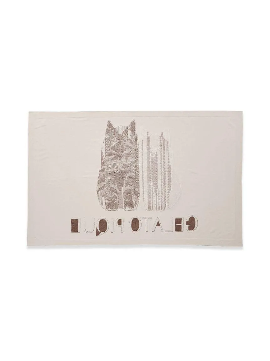 Airy Moco Twin Cats Jacquard Blanket gallery 3