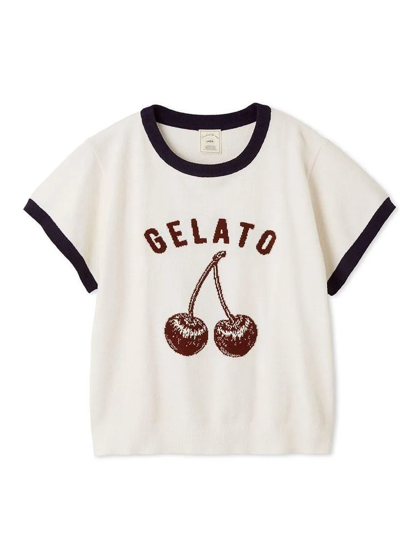 Airy Moco Variety Motif Jacquard Pullover