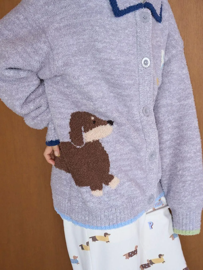 Baby Moco Dachshund Jacquard Cardigan gallery 7