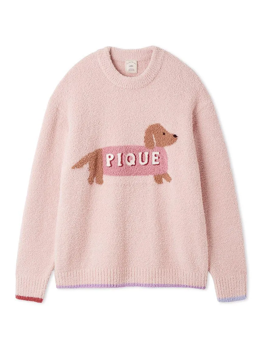 Baby Moco Dachshund Jacquard Pullover