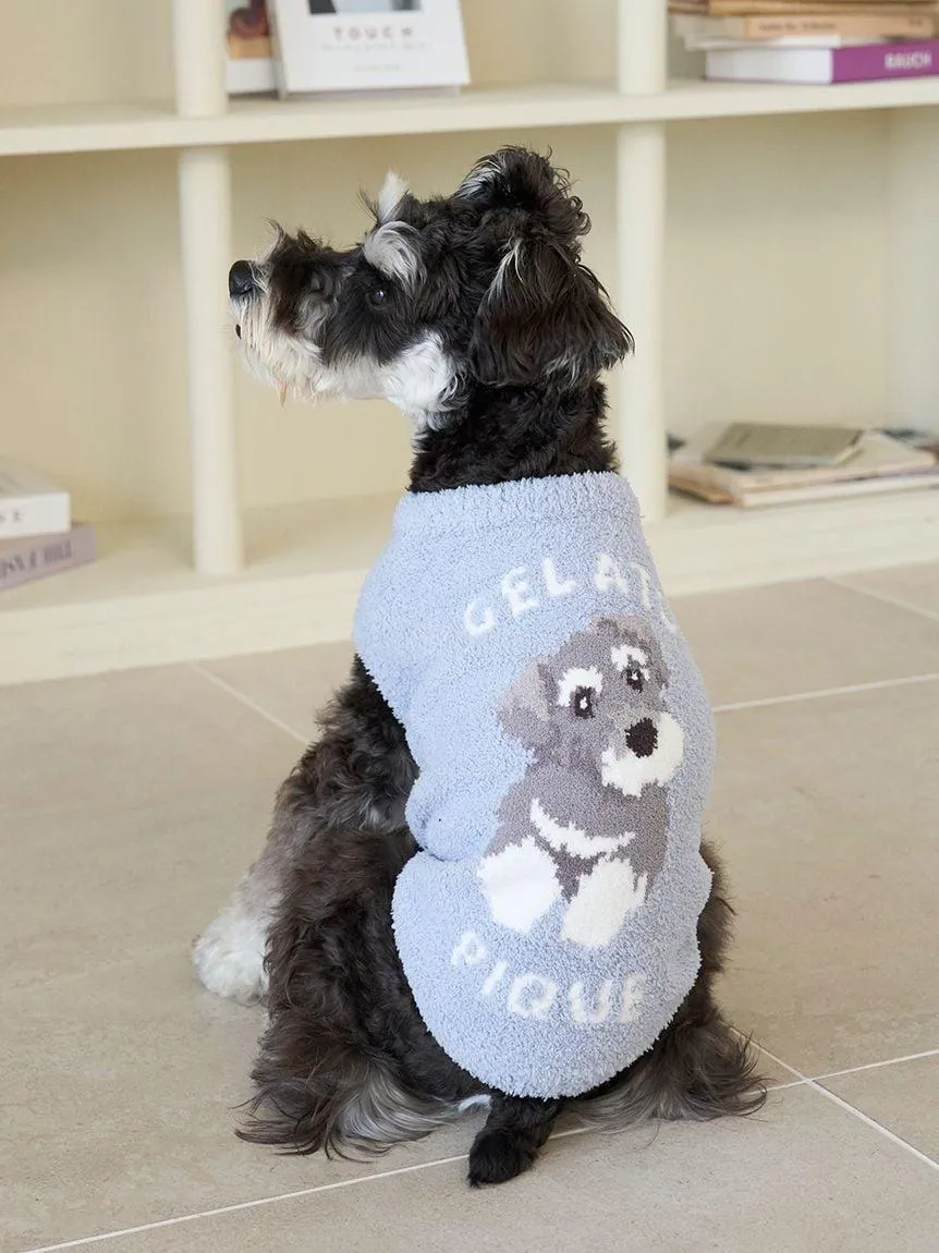 [CAT&DOG] Baby Moco Schnauzer Jacquard Pet Pullover gallery 1