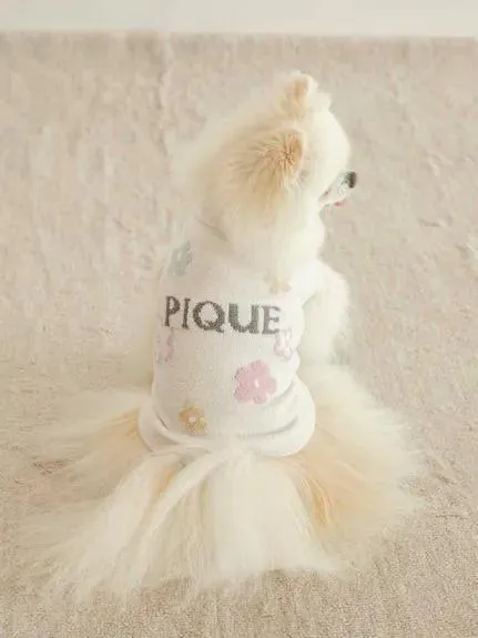 CAT&DOG Flower Logo Jacquard Pullover gallery 5