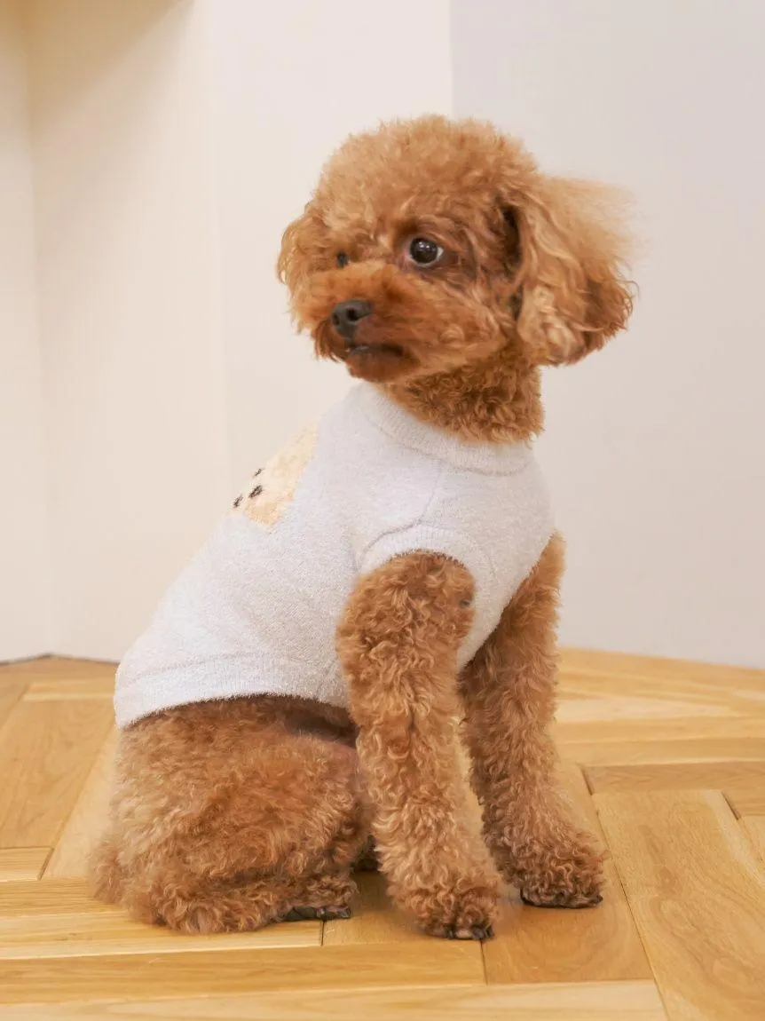 [CAT & DOG] Smoothie Toy Poodle Jacquard Pullover gallery 1