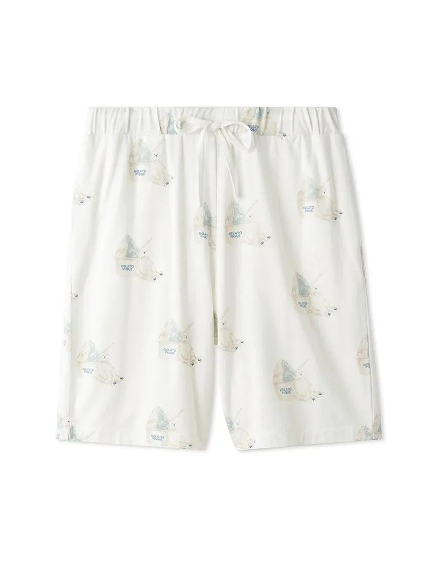 COOL MEN'S Polar Bear Motif Lounge Shorts gallery 1