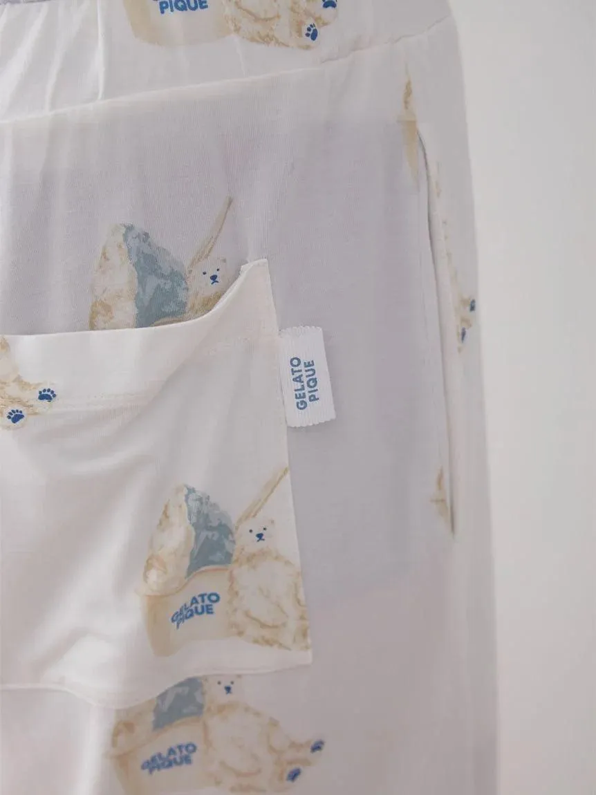 COOL MEN'S Polar Bear Motif Lounge Shorts gallery 3