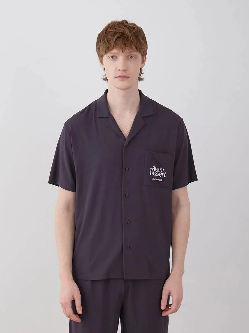 COOL MEN'S Rayon Logo Pajama Sleep Shirt gallery 7