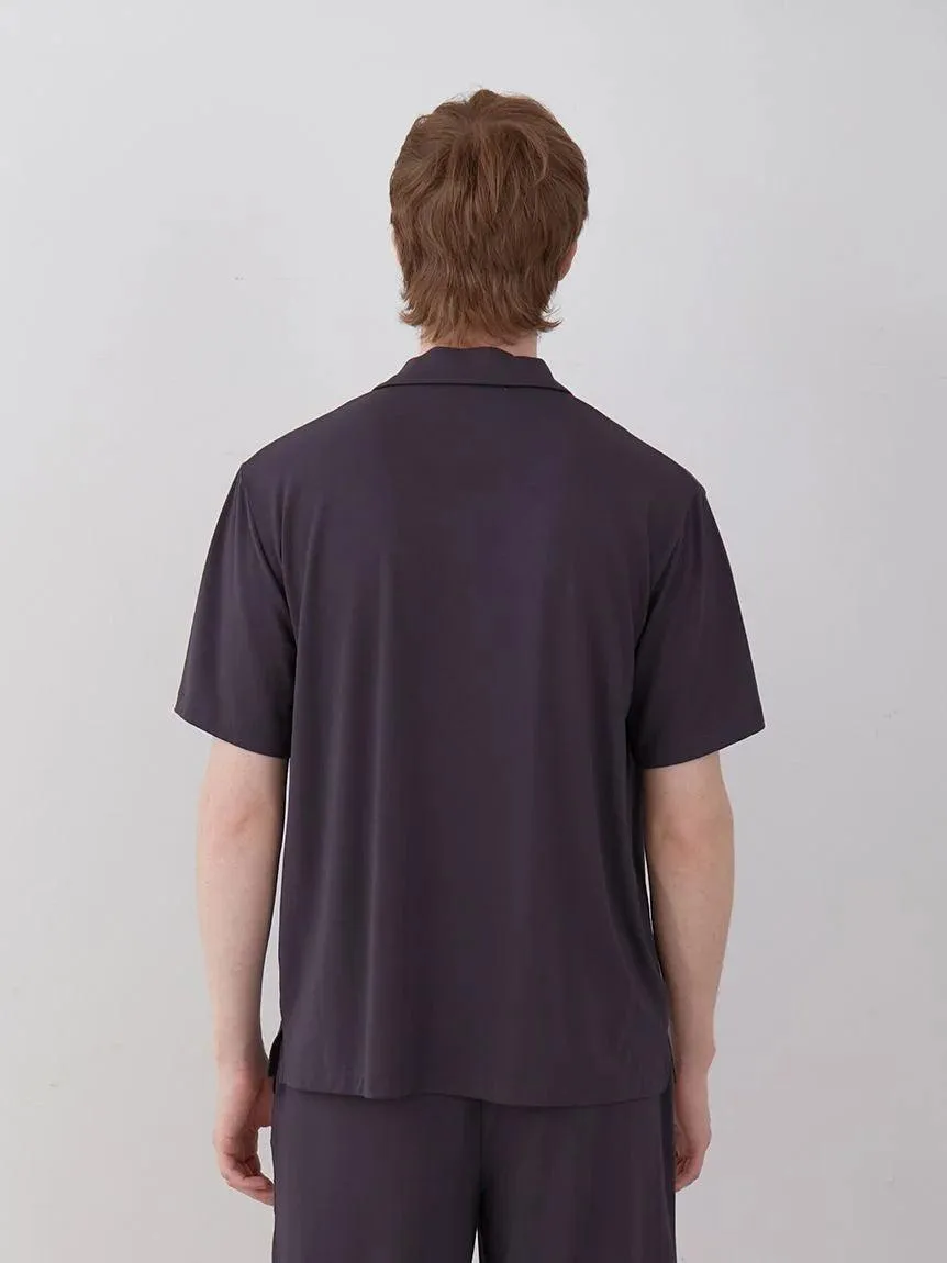 COOL MEN'S Rayon Logo Pajama Sleep Shirt gallery 5