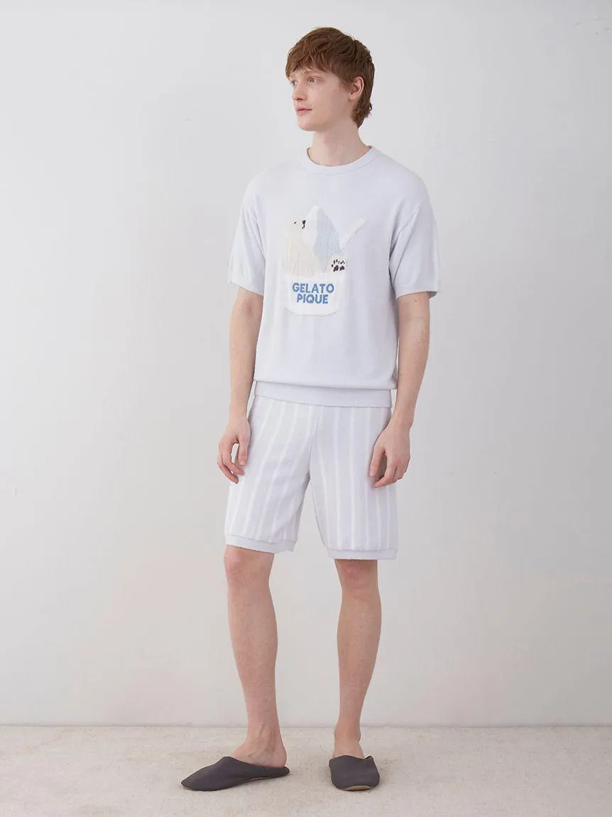 COOL MEN'S Striped Lounge Shorts gallery 3