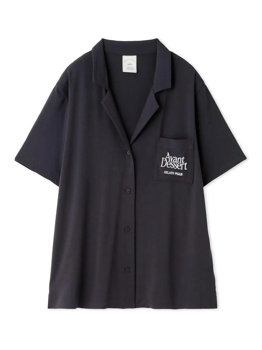 COOL Rayon Logo Button-Up Sleep Shirt gallery 2