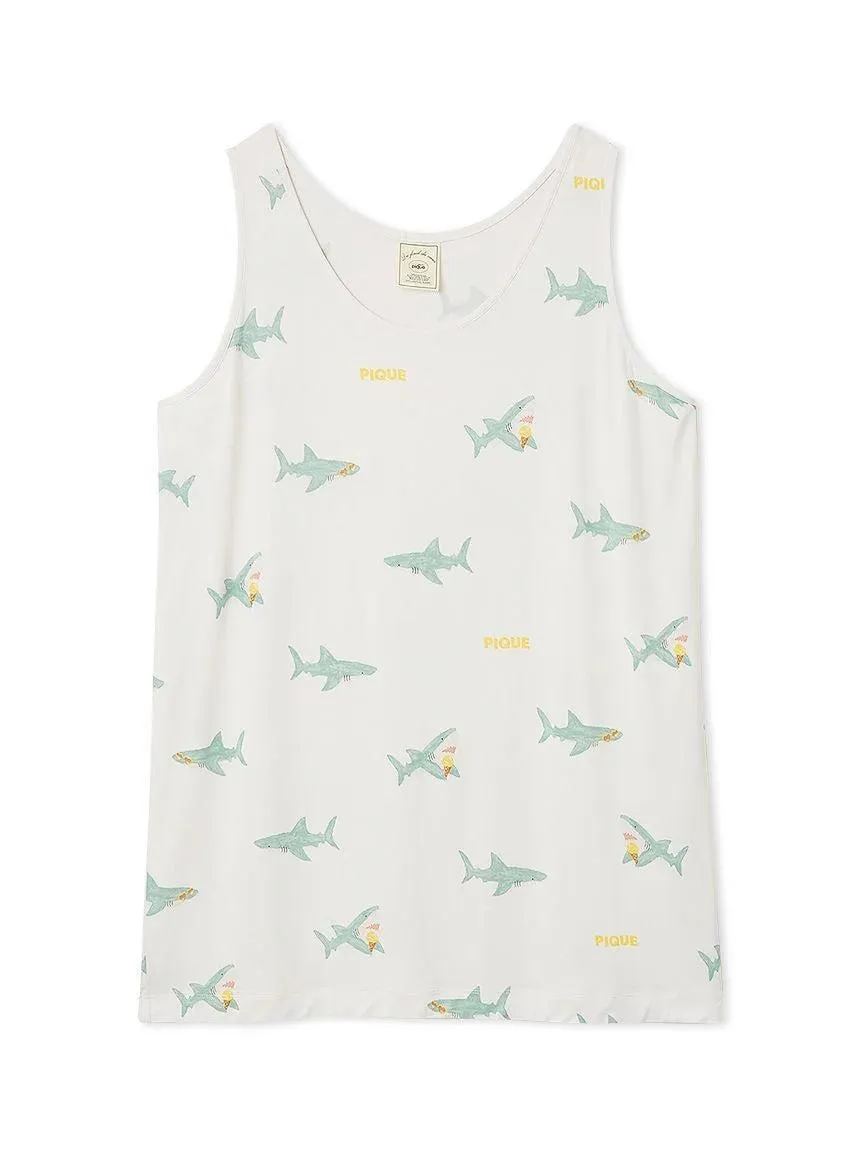 Cool-Touch Shark Print Dress gallery 7