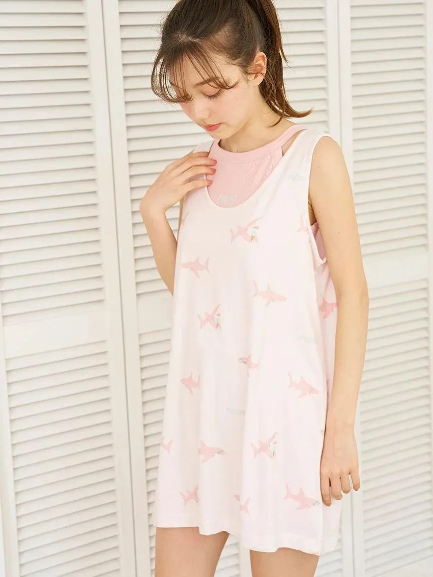 Cool-Touch Shark Print Dress gallery 6