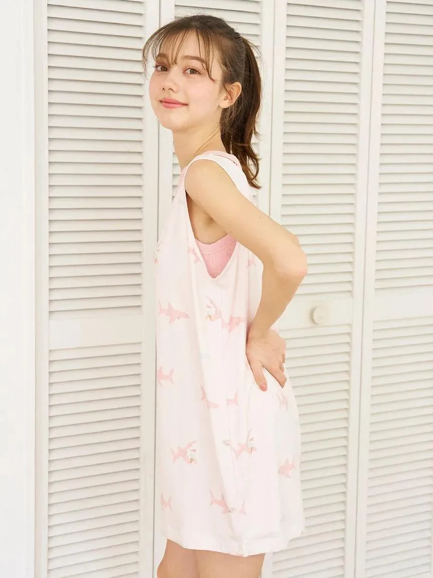 Cool-Touch Shark Print Dress gallery 1