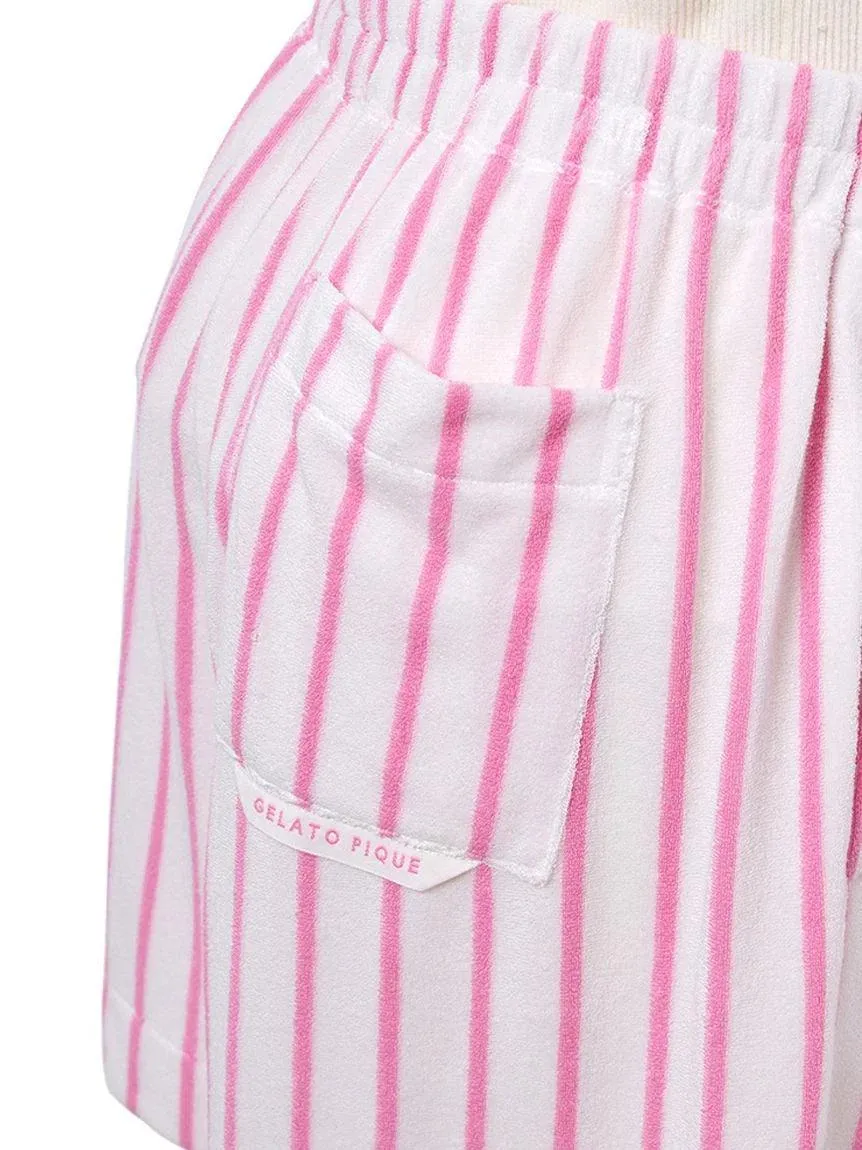 Cool-Touch Striped Pile Shorts gallery 6