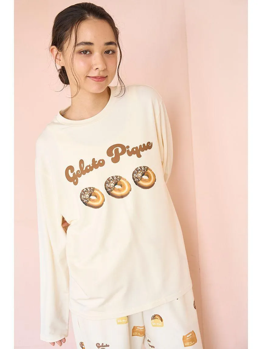 Donut One-point Long-sleeved T-shirt gallery 5