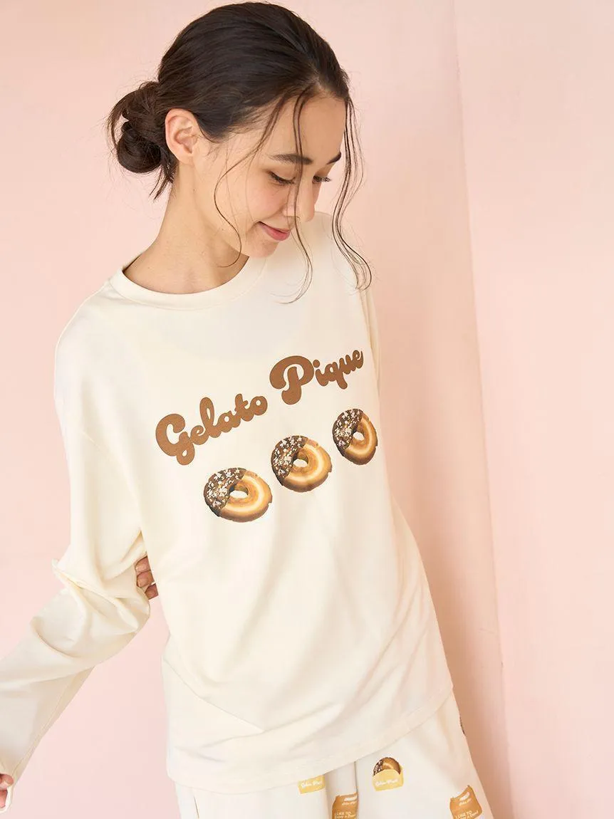Donut One-point Long-sleeved T-shirt gallery 2