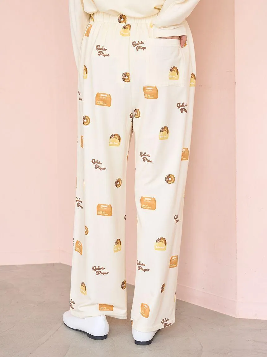 Donut Print Long Pants gallery 7