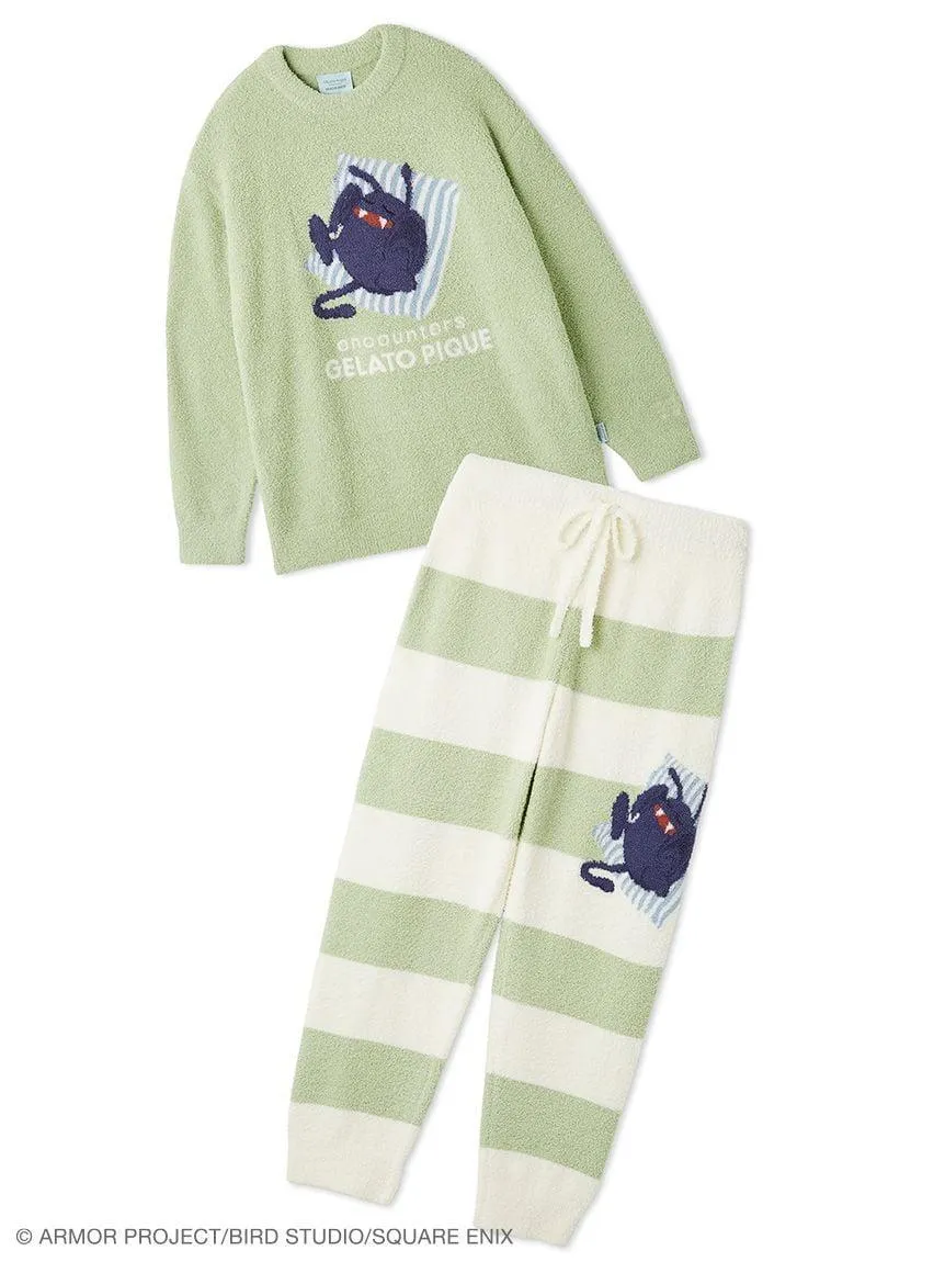 [Dragon Quest] Men’s Baby Moco Pullover & Striped Long Pants Set