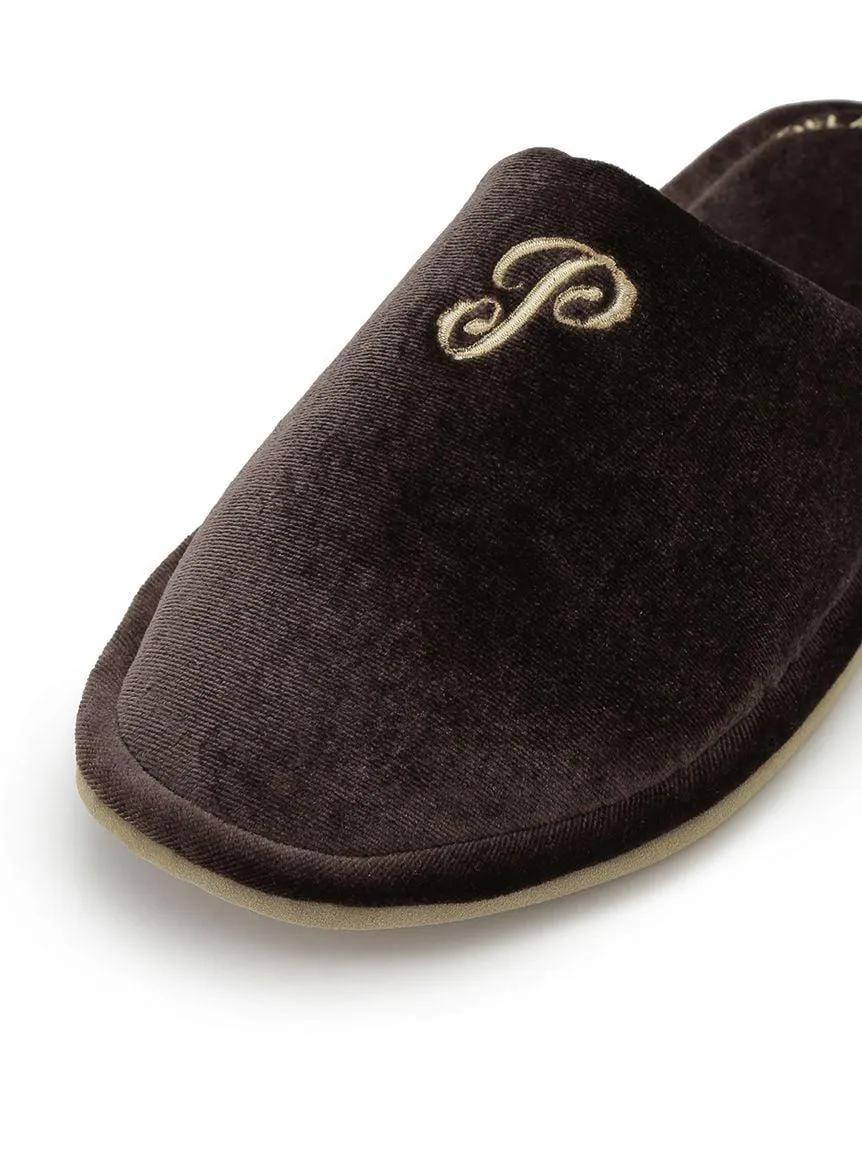 Emblem Motif Velour Room Shoes gallery 7