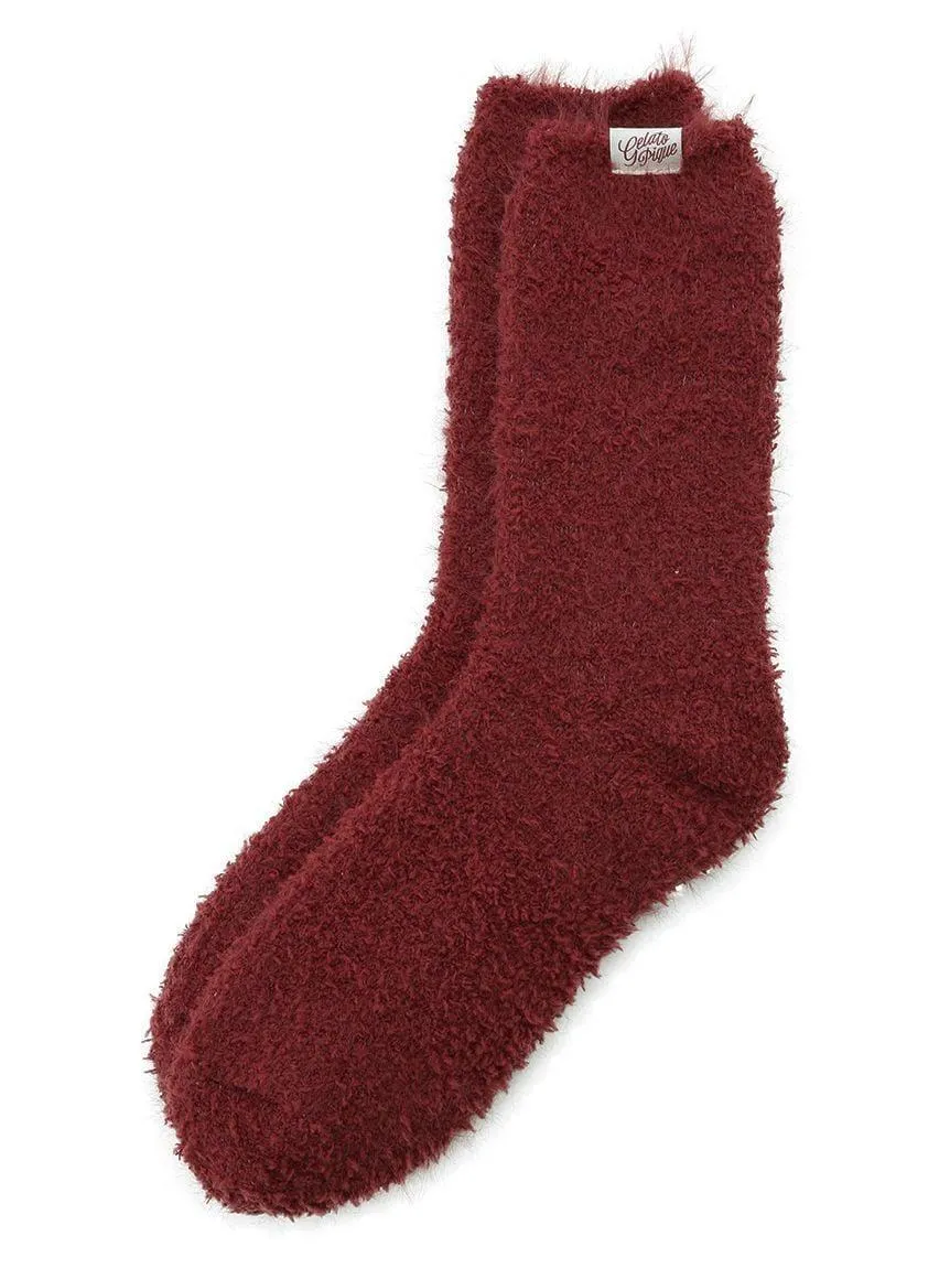 Feather Fuzzy Socks