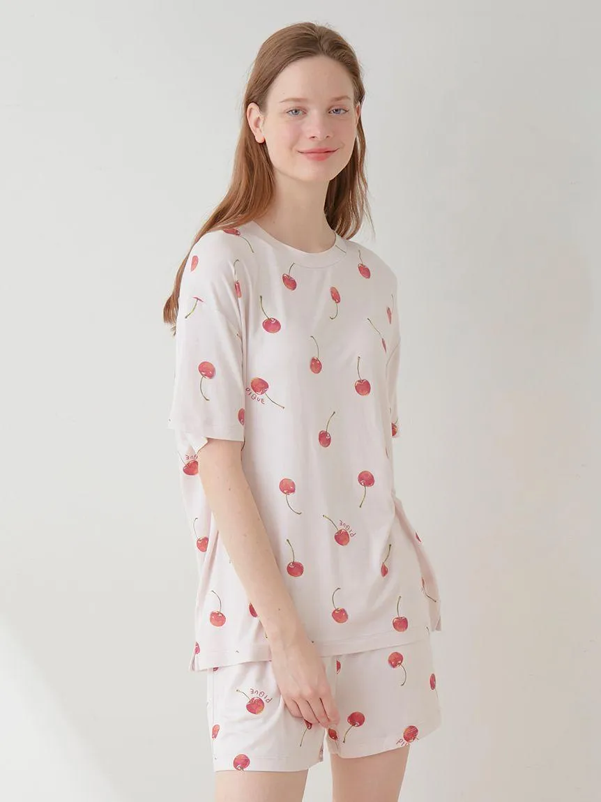 Fruit Pattern Drop Shoulder Lounge T-Shirt gallery 3