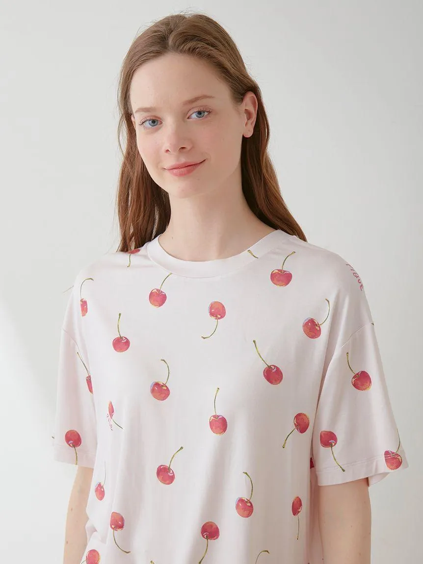 Fruit Pattern Drop Shoulder Lounge T-Shirt gallery 9