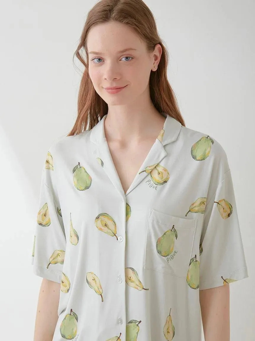 Fruit Pattern Pajama Sleep Shirt gallery 3