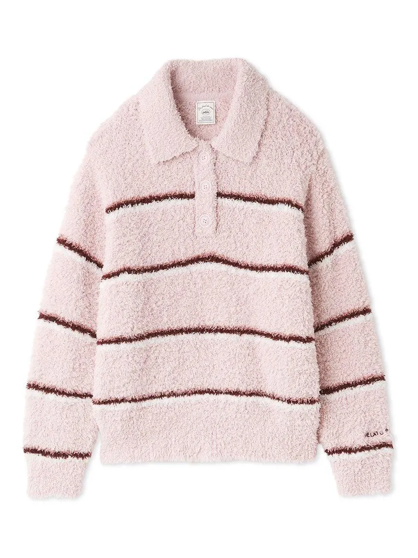 Gelato Narrow Border Pullover With Polo Collar