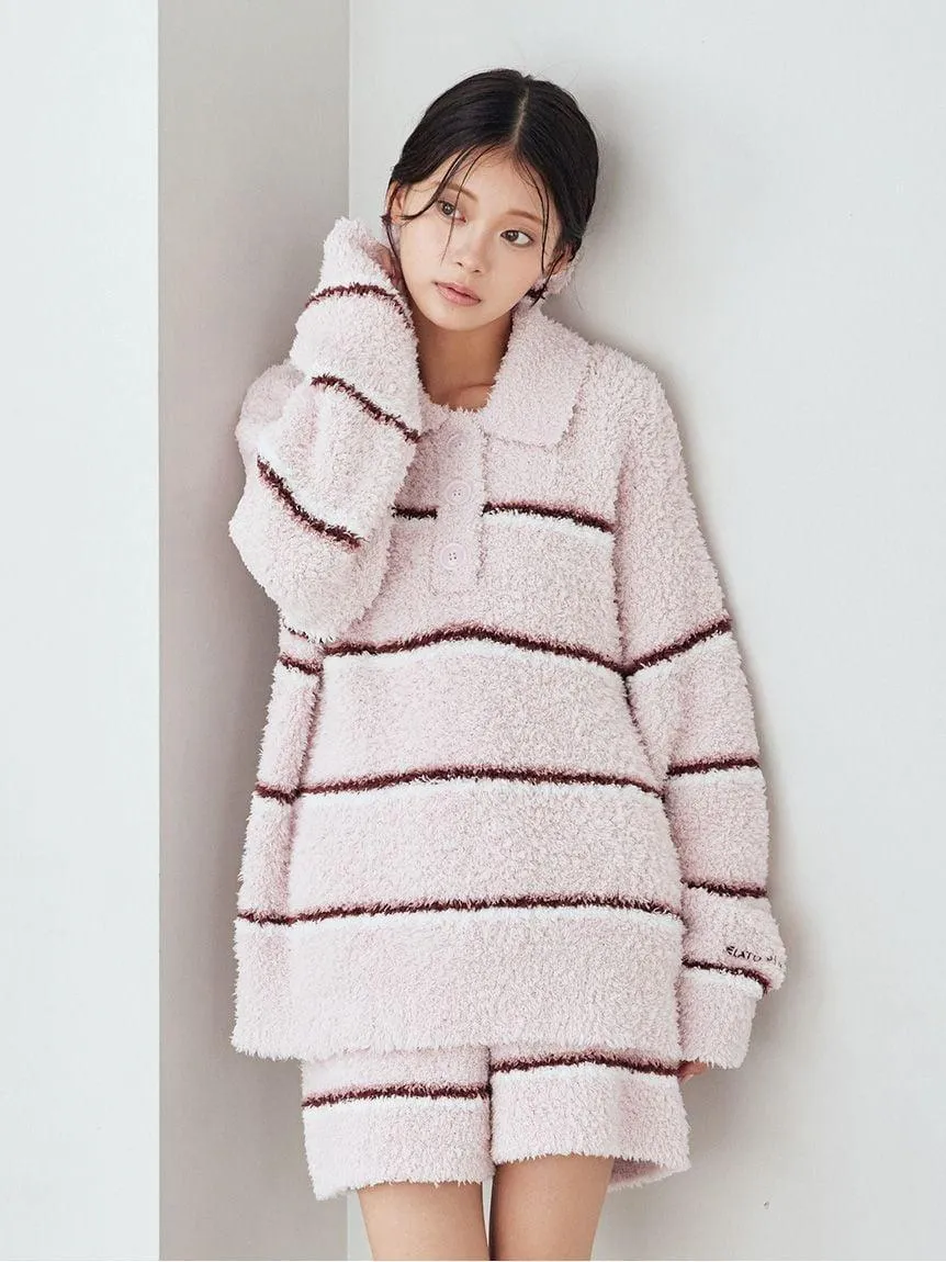 Gelato Narrow Border Pullover With Polo Collar gallery 2