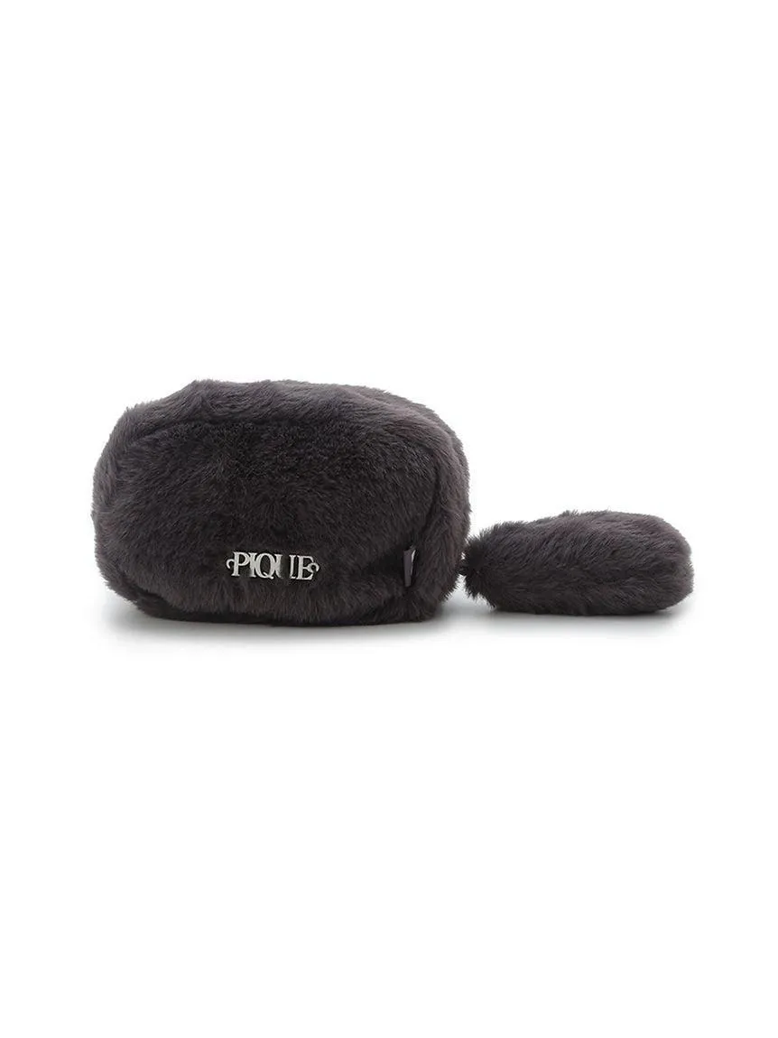 Black Cat Fur Mini Pouch gallery 6