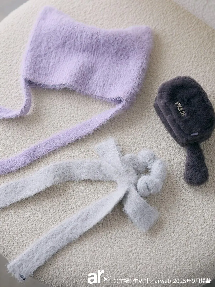 Black Cat Fur Mini Pouch gallery 8