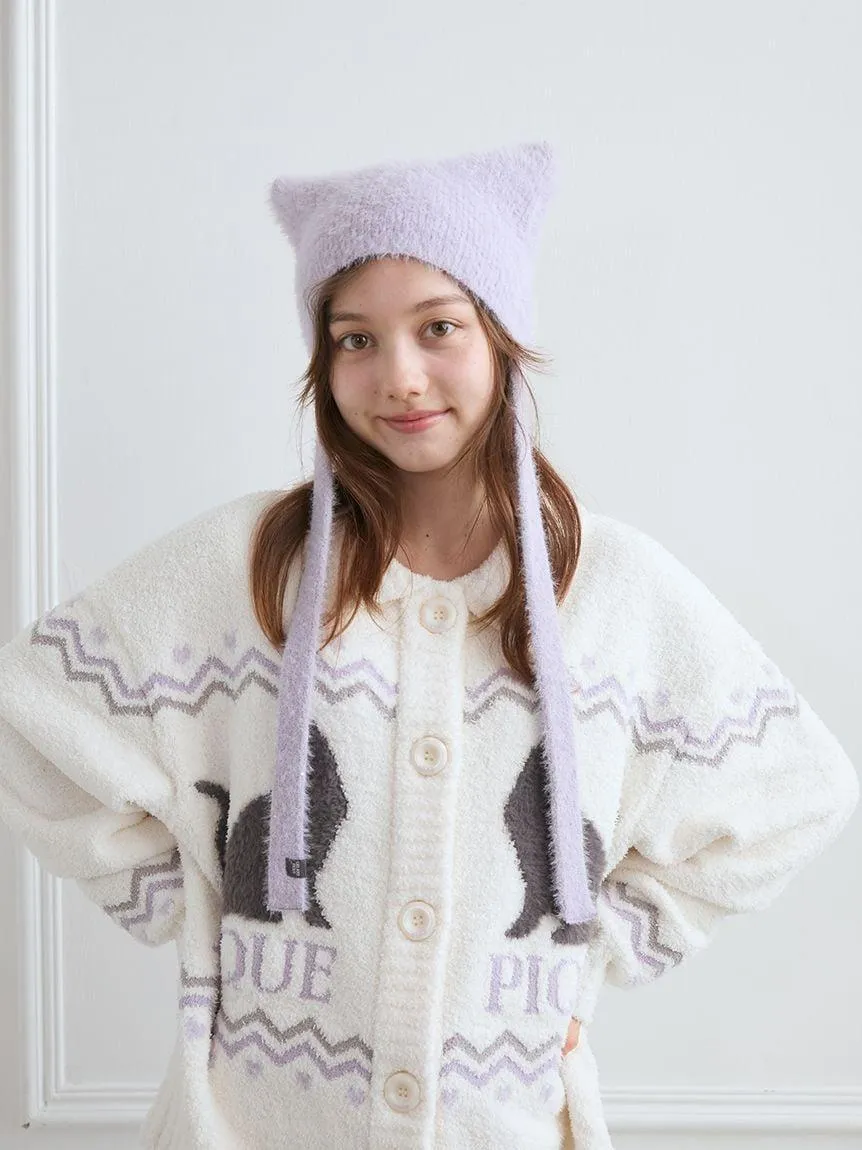 Black Cat Jacquard Collar Cardigan gallery 6