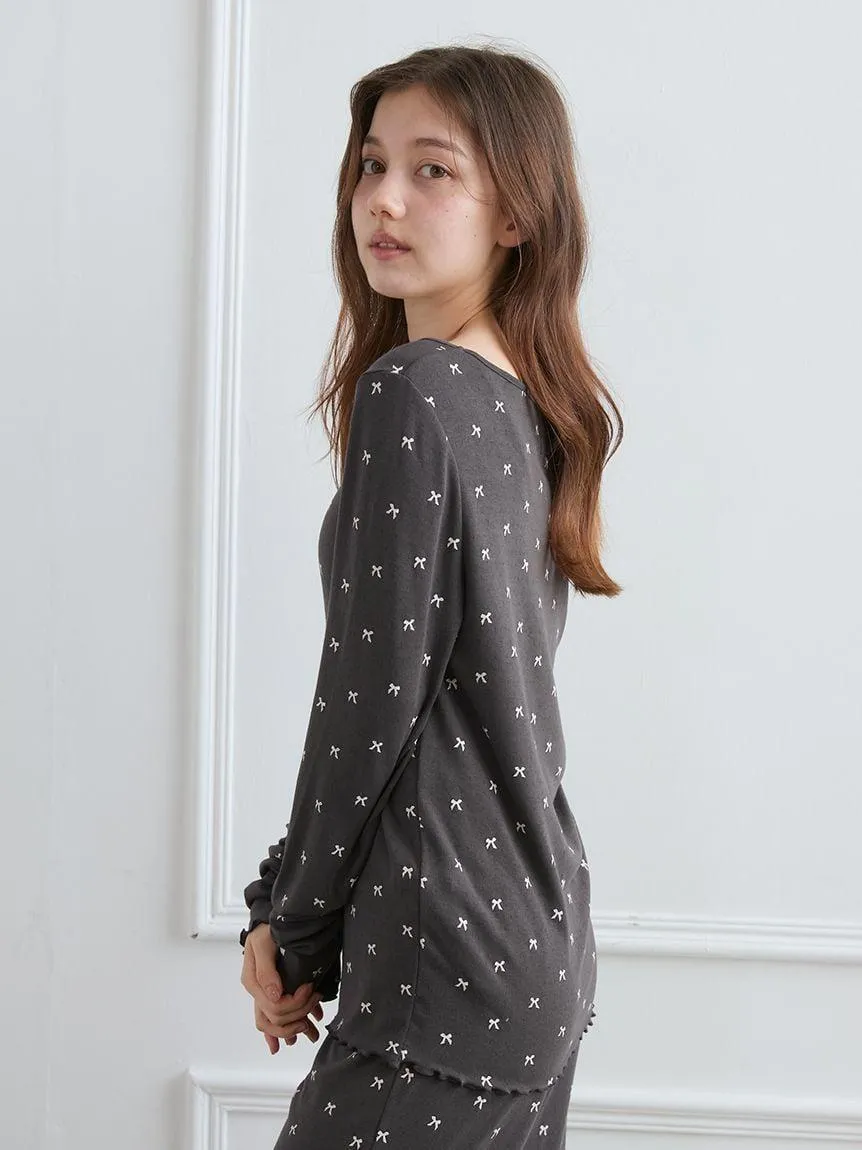 Soft Ribbed Ribbon Pullover gallery 3