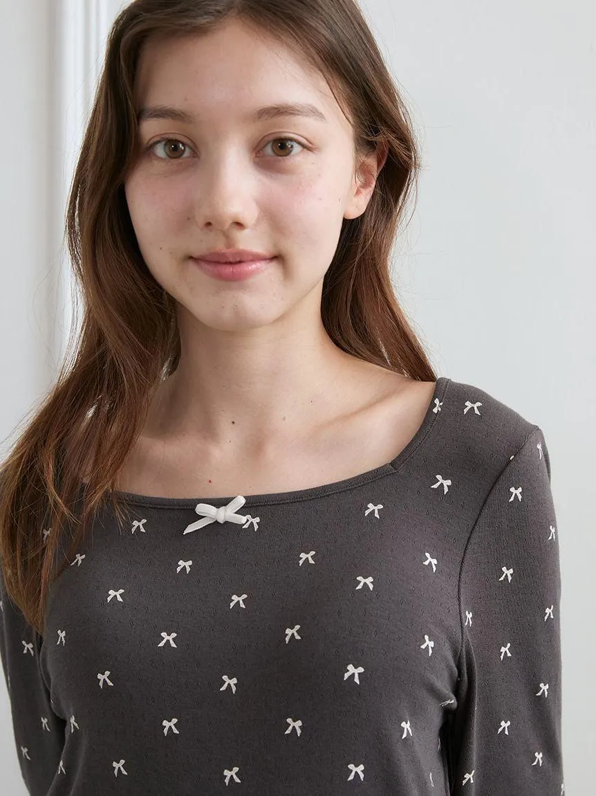 Soft Ribbed Ribbon Pullover gallery 1