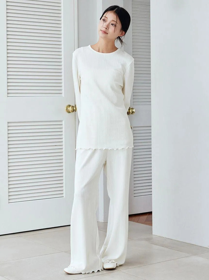 Heart Aran Cut-and-sew Pullover gallery 8