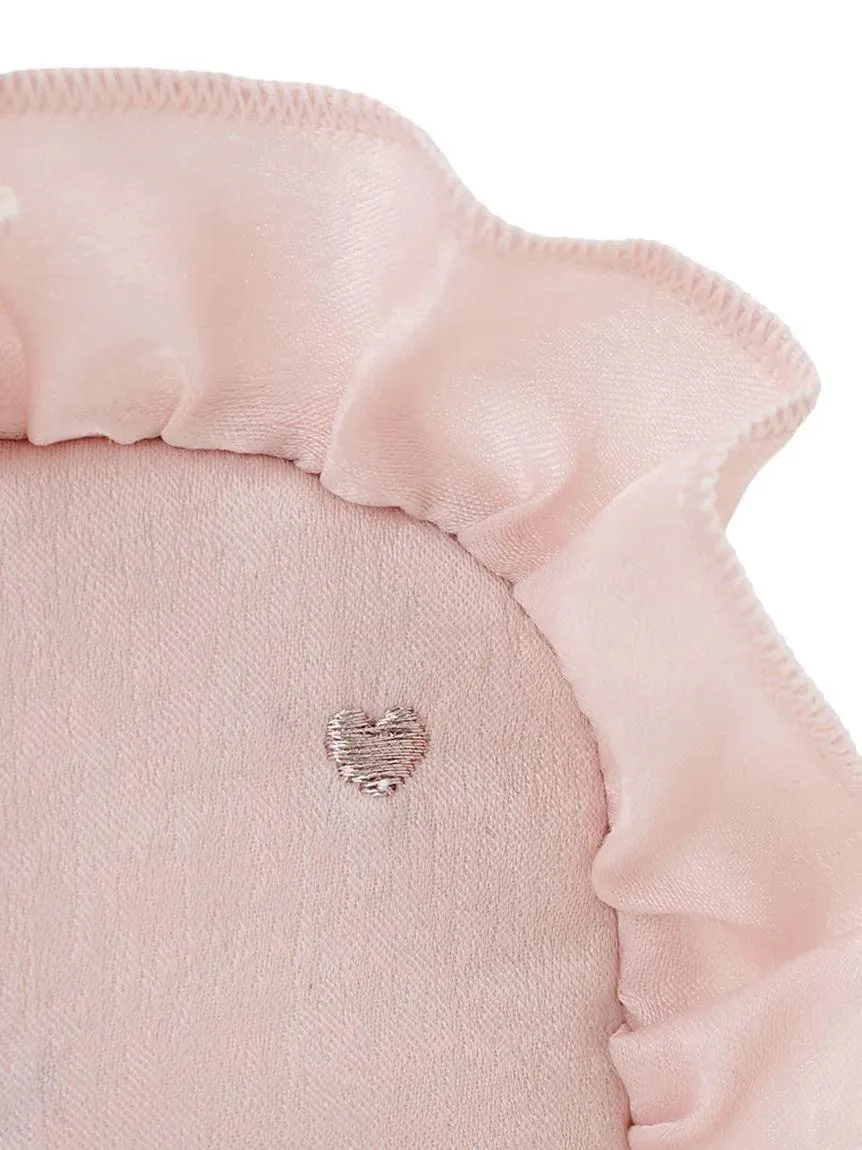 Heart Embroidered Frill Square Pouch gallery 9