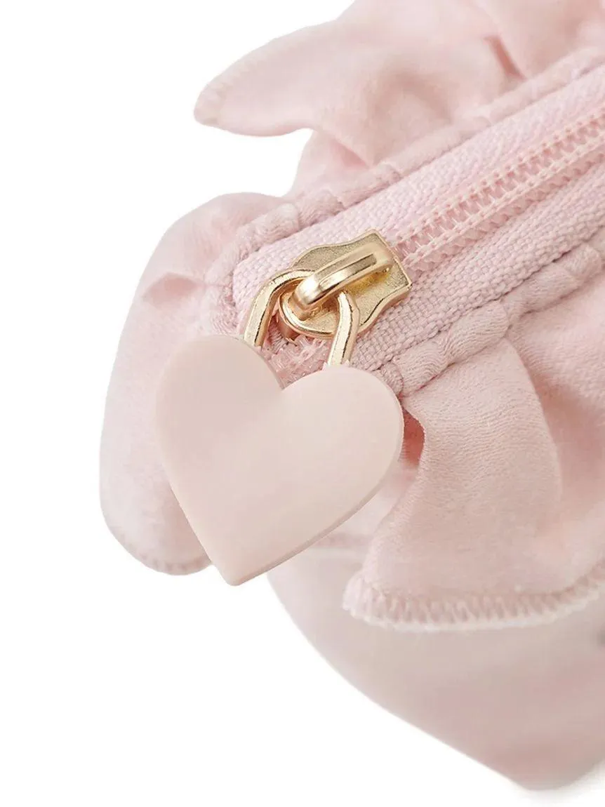 Heart Embroidered Frill Tissue Pouch gallery 5