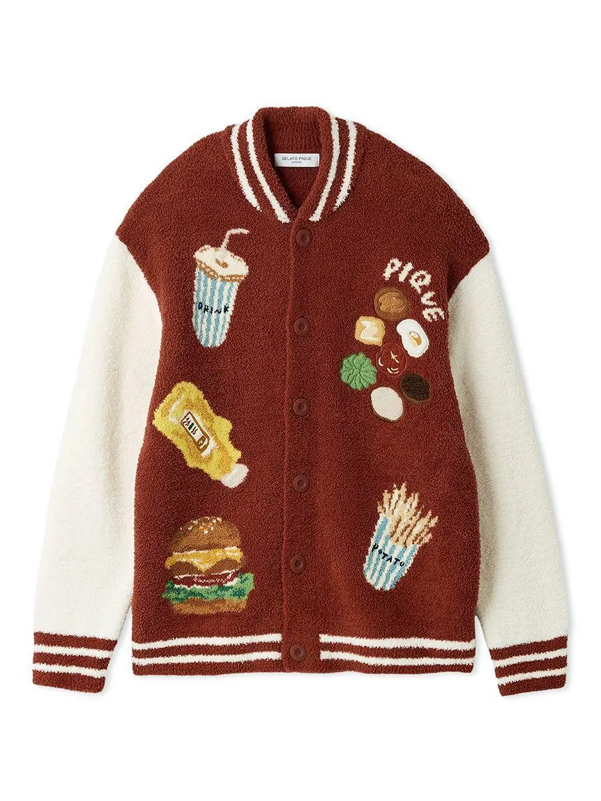 [Hirano Toshiyuki] Men's Powder Hamburger Jacquard Blouson