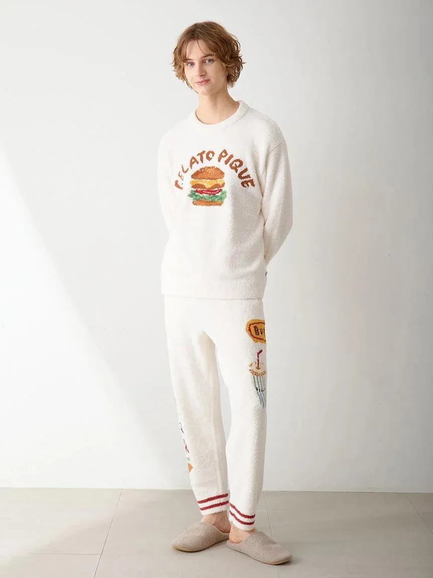 [Hirano Toshiyuki] Men's Powder Hamburger Jacquard Long Pants gallery 2