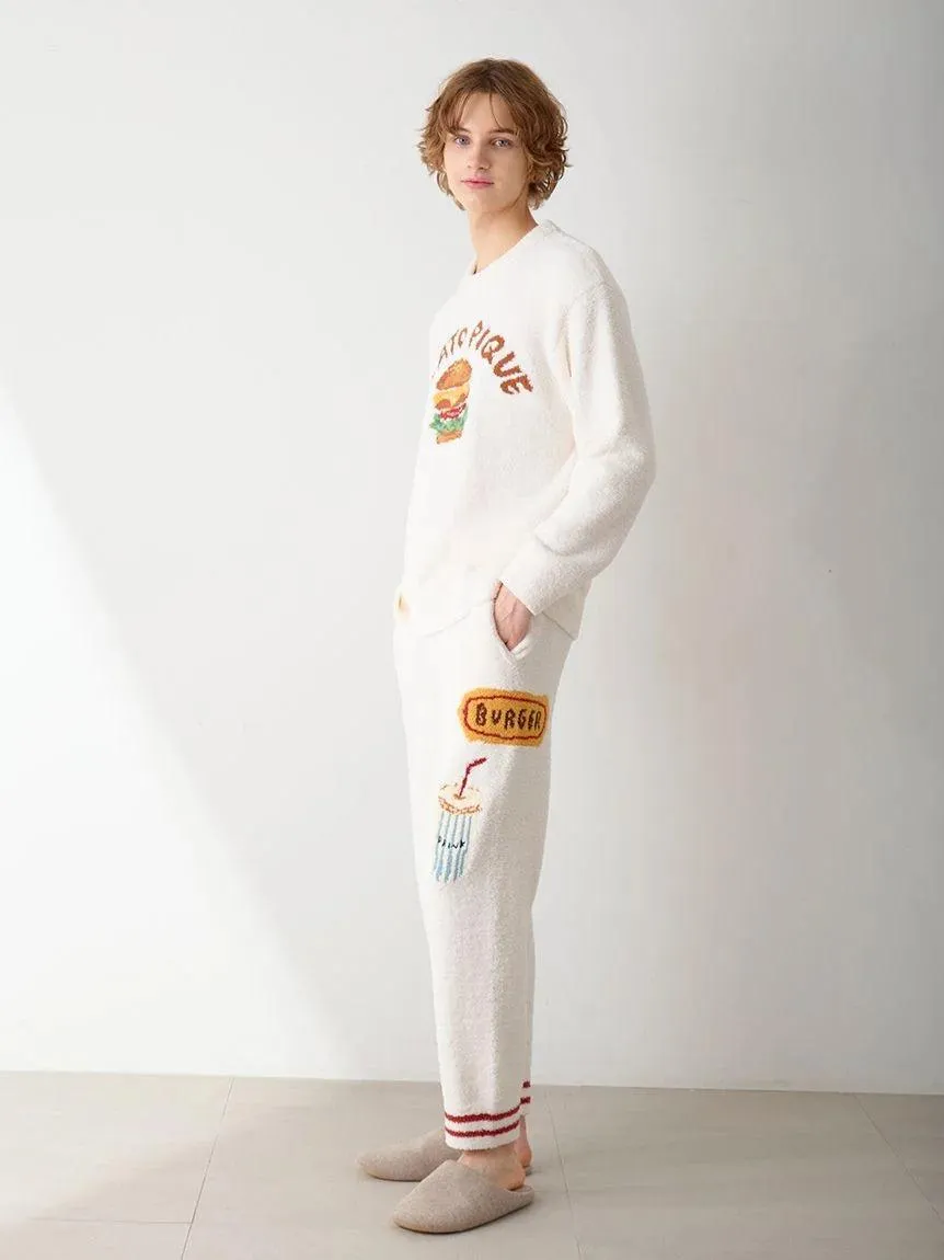 [Hirano Toshiyuki] Men's Powder Hamburger Jacquard Long Pants gallery 3