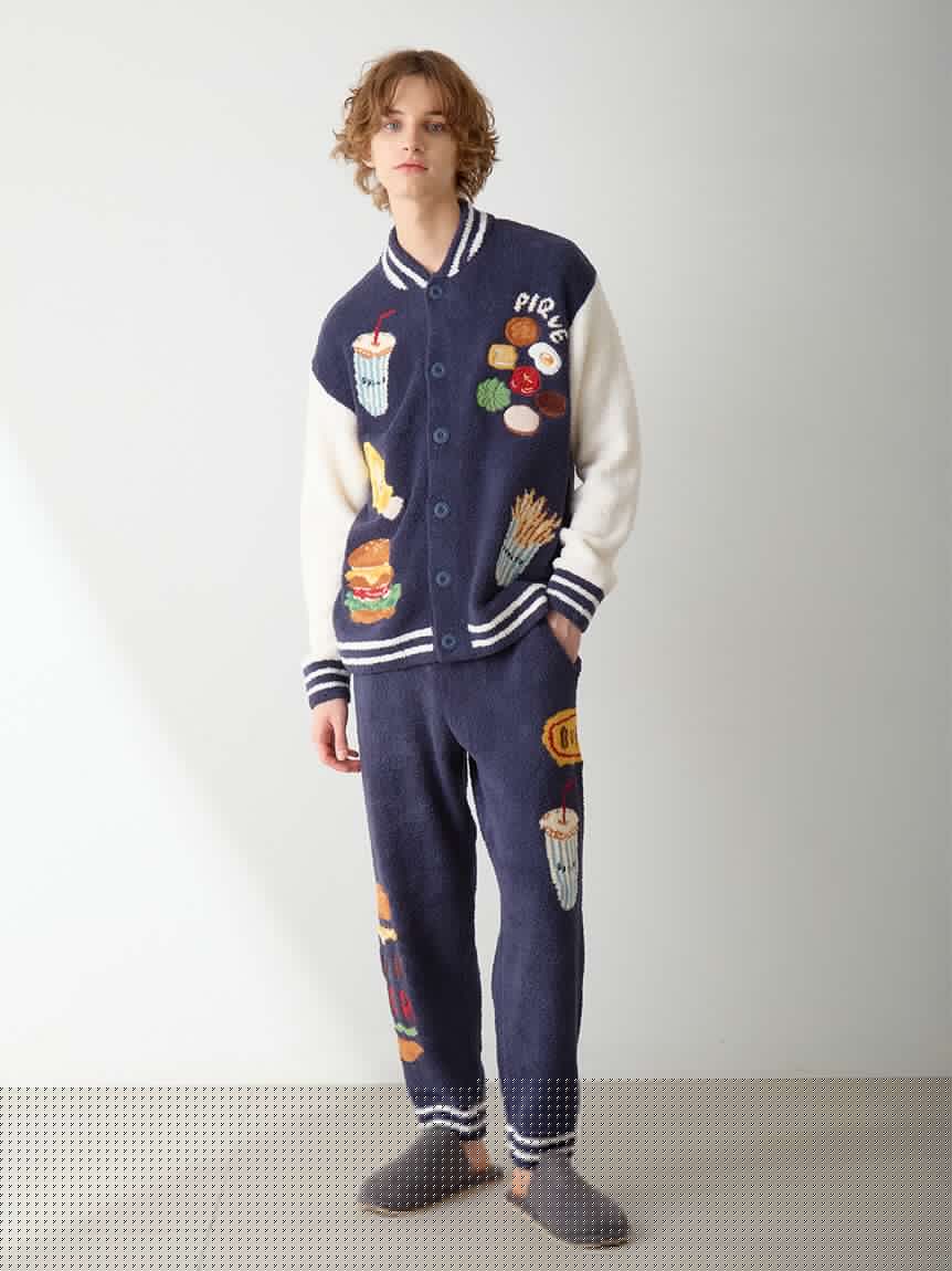[Hirano Toshiyuki] Men's Powder Hamburger Jacquard Long Pants gallery 9