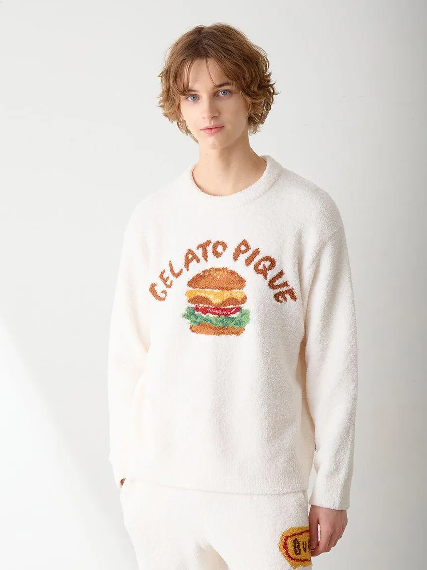 [Hirano Toshiyuki] Men's Powder Hamburger Jacquard Pullover gallery 9