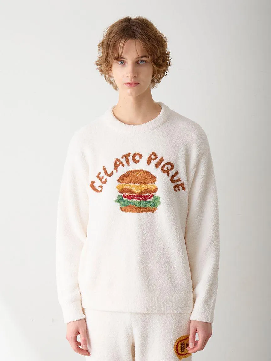 [Hirano Toshiyuki] Men's Powder Hamburger Jacquard Pullover gallery 4