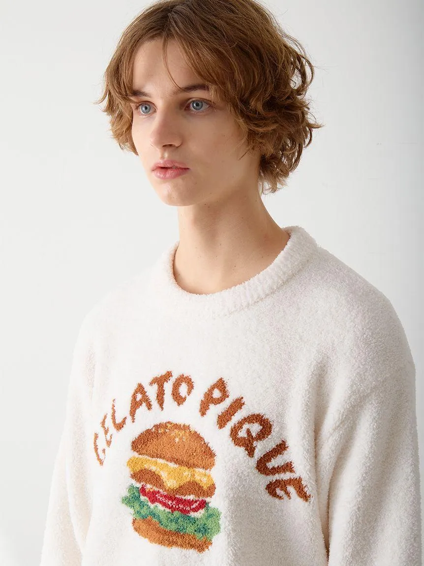 [Hirano Toshiyuki] Men's Powder Hamburger Jacquard Pullover gallery 3