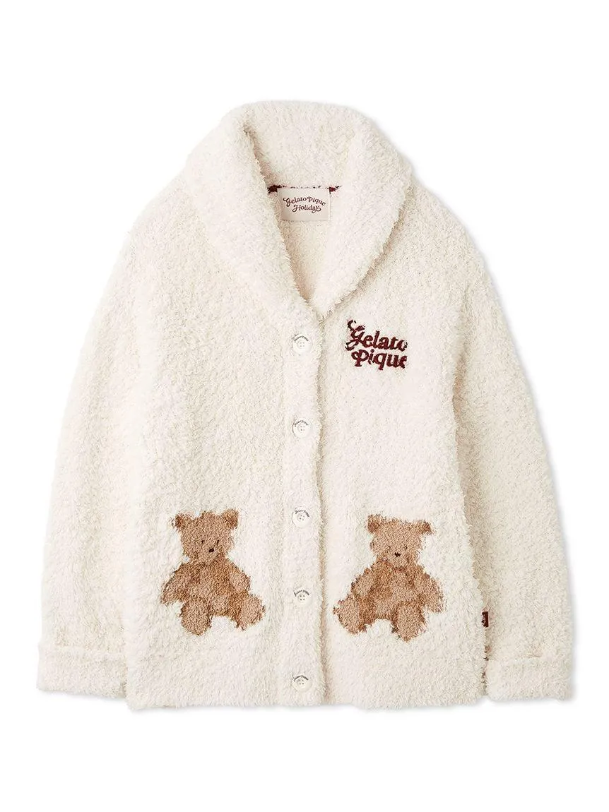 [HOLIDAY] Gelato Snow Bear Jacquard Shawl Cardigan