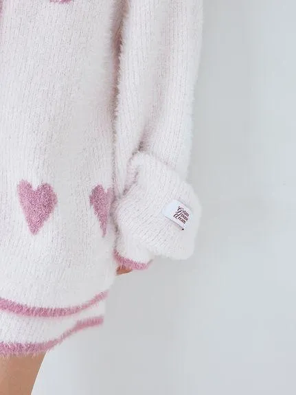 Glittering Feather Cardigan & Shorts Set gallery 1