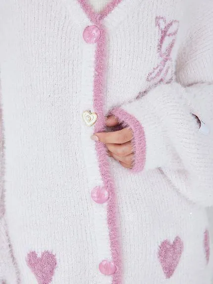 Glittering Feather Cardigan & Shorts Set gallery 3