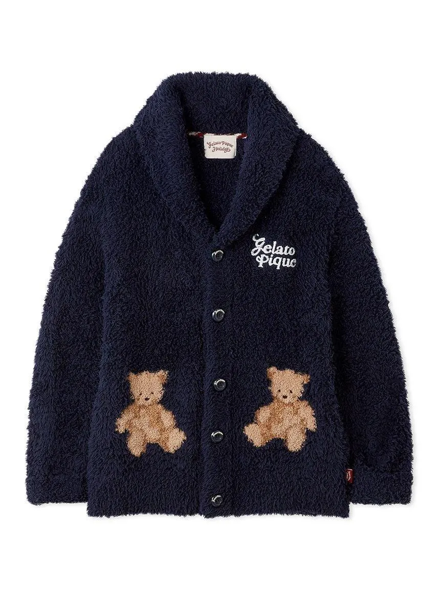 Mens Gelato Snow Bear Jacquard Shawl Cardigan